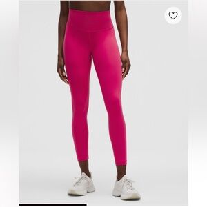 Lululemon Wunder train high rise legging 25” in ripened raspberry